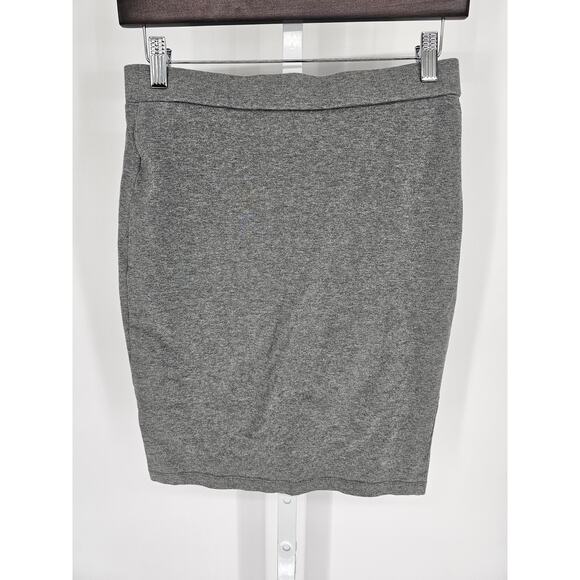 Forever 21 Womens Sz M Knee Length Jersey Knit Pencil Skirt Gray - Picture 3 of 3